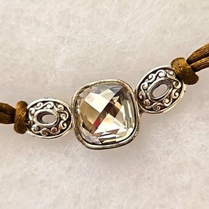 Brighton stone and ribbon bracelet